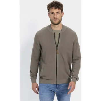 Pánský svetr SVETR CAMEL ACTIVE KNITTED JACKET ROCK GRAY