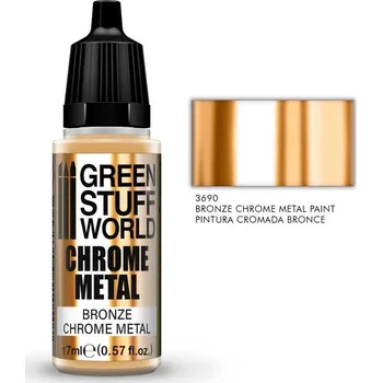 Green Stuff World Chrome Paint - Bronze 17ml (Green Stuff World)