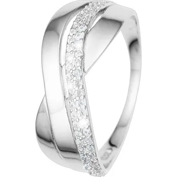 Šperk Bealio BEALIO Stříbrný prsten VLNKY propletené Velikost prstenu: 57 03-13089-2966