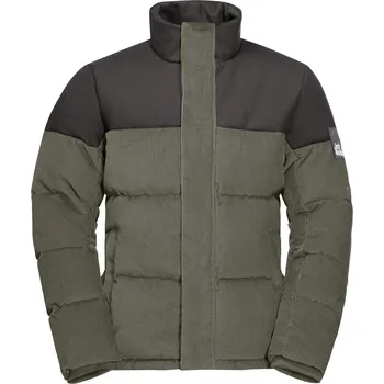 Pánská větrovka Tmavě zelená pánská zimní bunda Jack Wolfskin Nature Corduroy Jkt M 1206331-4550 Velikost: M