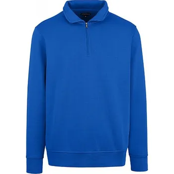 Pánská mikina HRM Měkká prémiová unisex mikina s krátkým zipem Barva: modrá královská, Velikost: M HRM904