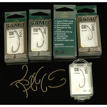 Rybářský háček CARP SYSTEM háčky Camo CK 8 820008