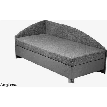 Postel Postel zvýšená s čely Roman 90cm levá Šedá