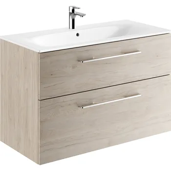 Koupelnový nábytek Geberit Selnova Square umyvadla se skříňkou 100 cm ořechová 501.247.00.1