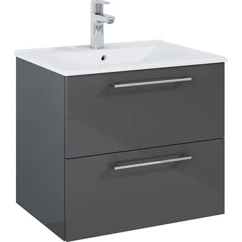 Koupelnový nábytek Roca Roma skříňka 60x45.6x53 cm pod umyvadlo závěsná šedá A857949153