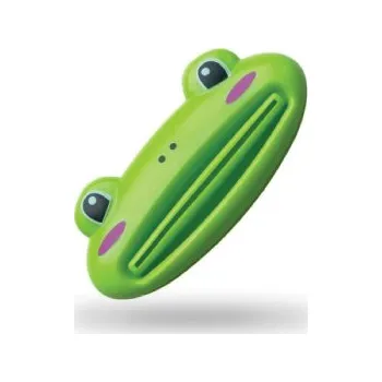 zubní pasta AuriDentes Vymačkávač zubní pasty ve tvaru zvířátka - AuriDentes Vymačkávač zubní pasty 4 zvířátka Žabka