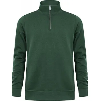 Pánská mikina Promodoro Mikina Troyer v unisex střihu s boční kapsou a elastickými manžetami Barva: Zelená lesní, Velikost: S E5052