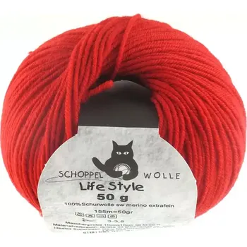 Příze Schoppel wolle Life Style 1390 Feuer (Life Style 1390 Feuer)