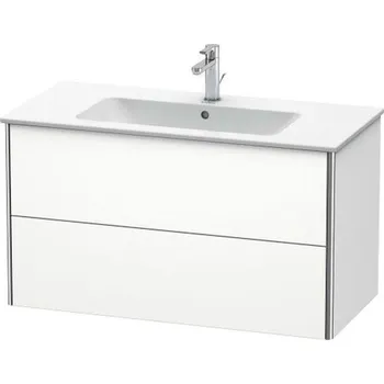 Koupelnový nábytek Duravit XSquare skříňka 101x47.8x56 cm pod umyvadlo závěsná bílá XS417301818