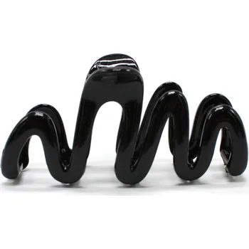 Lesklý černý skřipec na vlasy