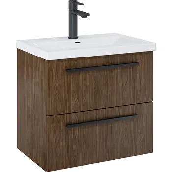 Koupelnový nábytek Roca Kwadro skříňka 60x38.4x53 cm pod umyvadlo závěsná ořechová A857969540