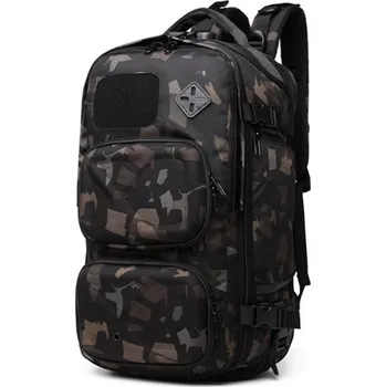 Městský batoh Ozuko Outdoor turistický batoh s USB + zámek Legrand Camo 35L Ozuko 97k-cube