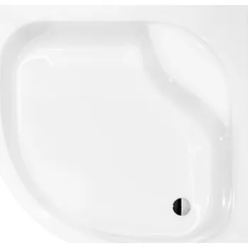 Sprchová vanička Besco Diper půlkruhová sprchová vanička 80x80 cm bílá #BAD-80-NK