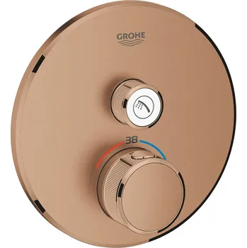 Vodovodní baterie Grohe Grohtherm SmartControl sprchová baterie pod omítku s termostatem Brushed Warm Sunset 29118DL0