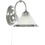 Searchlight American Diner nástěnné svítidlo 1x60 W bílá-stříbrná 1041-1
