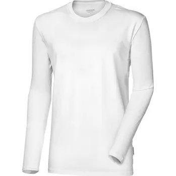 Pánské oblečení triko dlouhé pánské Progress ORIGINAL LS bambus bílé