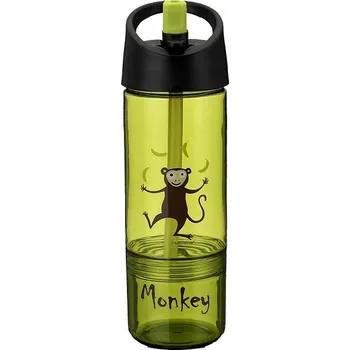 Carl Oscar Water Bottle 2 in 1 - Dětská láhev na vodu 2 v 1, limetková