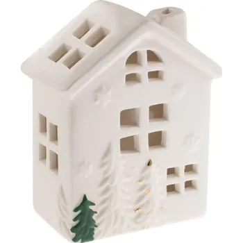 Domeček keramický LED, 9x12x5cm