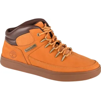 Pánská treková obuv Světle hnědé pánské kožené kotníkové boty Timberland Davis Square Mid 0A1UZV Velikost: 44,5