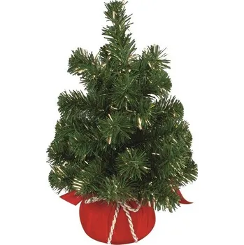 Vánoce Umělý stromek se zlatým dekorem na postavení 40 cm