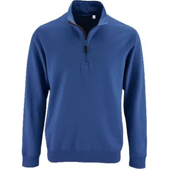 Pánská mikina Sol's Lehčí pánská mikina Stan s vysokým límcem na zip Barva: modrá královská, Velikost: M L02088