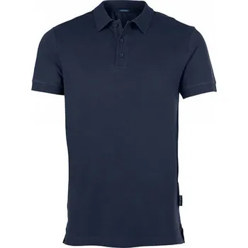 Pánské tričko HRM Luxusní strečová piké polokošile Barva: modrá námořní, Velikost: 5XL HRM502