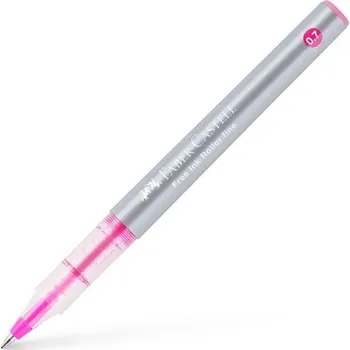 Roller Faber-Castell Free Ink, hrot 0,7 mm, růžový 324.630