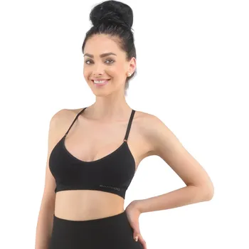 Podprsenka Gina Výhodné balení 5 kusů - Podprsenka sportovní s vycpávkami 07020P Barva/Velikost: černá / L/XL