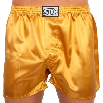 Trenýrky Pánské trenky Styx klasická guma saténové zlaté (C685) M Možnost vrácení zboží ZDARMA do 120 dnů!