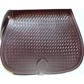 turistický batoh Lovecká brašna ručně zdobená hovězina kožené zboží: nejmenší (18x16x5)