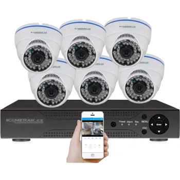 Kompletní kamerový systém 6 kamerový set AHD WN6-51A-1080p 2Mpx, CZ menu