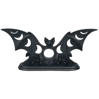 Svícen Svícen Gotika z Alchemy England - Stojan na čajovou svíčku Bat - Žádný -