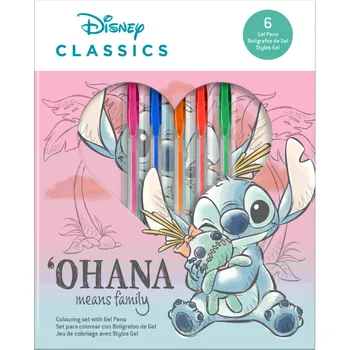 Blok Lilo a Stitch Set zápisníku a gelových per Disney Stitch