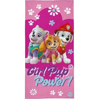 DETEXPOL Osuška Tlapková Patrola Girl pup Bavlna Froté, 70/140 cm