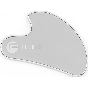 Masážní příslušenství Masážní pomůčka Fabulo Gua Sha z nerezavějící oceli 0,4 x 5,5 x 8,5 cm