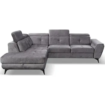 Sedací souprava Sedací souprava Georgia, 274 x 231 cm, skladem v šedém provedení, pravý roh