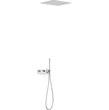 Sprchový set Tres B-System sprchová sada pod omítku s termostatem s dešťovou sprchou chrom 30725206