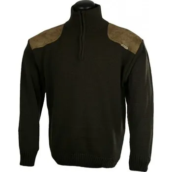 Pánský svetr Lovecký svetr Bruno - zelená aplikace nový model Velikost.: XXL