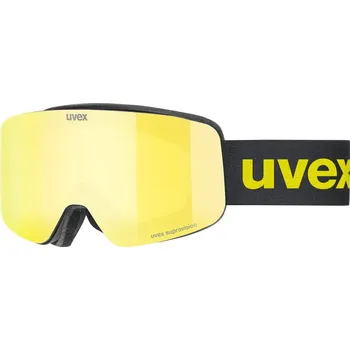 Lyžování Brýle Uvex PWDR FM 2024/25, black matt mirror yellow