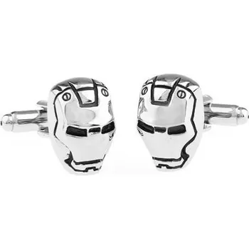 Manžetový knoflíček Manžetové knoflíčky superhrdina Iron Man Marvel Stříbrná