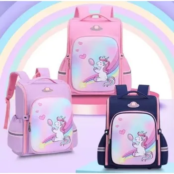 Školní batoh YZL Školní batoh, aktovka Jednorožec, různé barvy Barva: Tmavě modrá