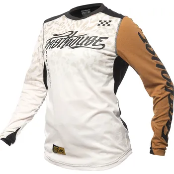 Moto dres Fasthouse Women´s Elrod Stay Golden Jersey Chalk Camel Velikost: S