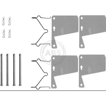 Přislušenství brzdového systému Sada příslušenství, obložení kotoučové brzdy A.B.S. 0960Q