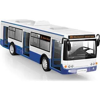 Dětské zboží Autobus který hlásí zastávky česky 28 cm modrý