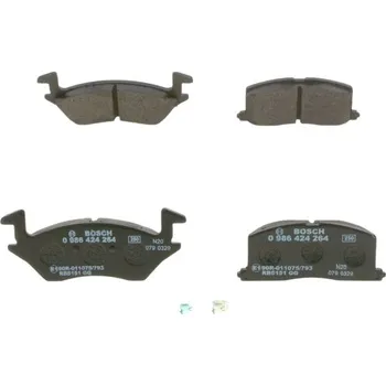 Brzdová destička Sada brzdových destiček, kotoučová brzda BOSCH 0 986 424 264