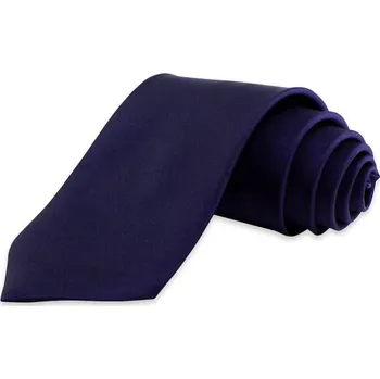 Kravata Pánská kravata K1 - vzor 18 - TMAVĚ MODRÁ - MATNÁ