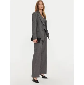 Dámské kalhoty Imperial Kalhoty z materiálu P4L0IEI Šedá Wide Leg S