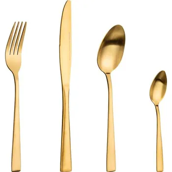Příbor Sada příborů Gimex v krásném designu - 16 kusů, různé barvy Barva: zlato