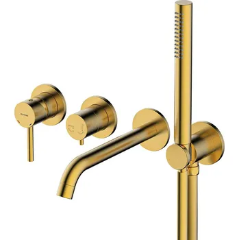Vodovodní baterie Oltens Molle vanová baterie pod omítku broušené zlato 34105810