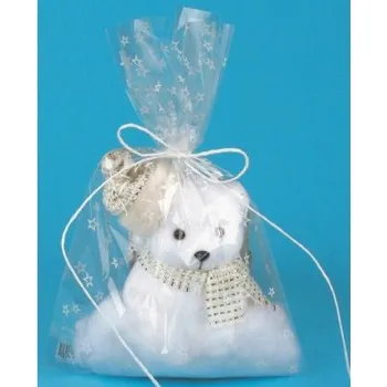 Dárková taška Sáček průhledný s hvězdičkami